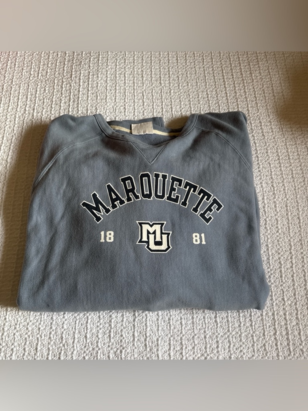 Champion Marquette Slate Gray Crewneck Sweatshirt
